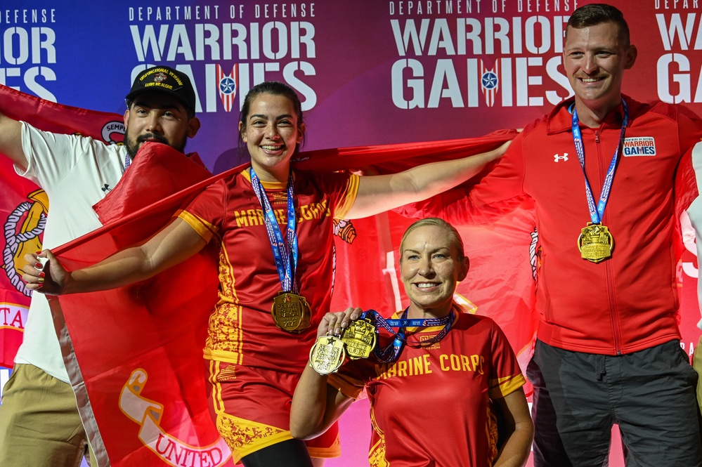 2022 DOD Warrior Games Team Marine Corps - Field Medal Ceremony