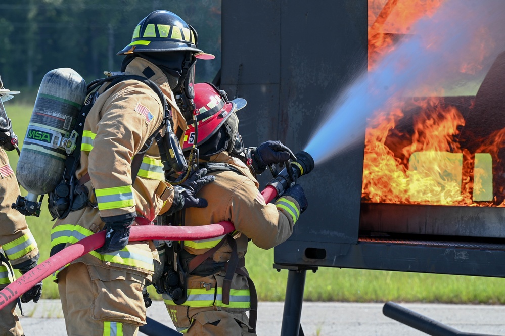 Joint interoperability: 908 CES firefighters train for new MH-139A Grey Wolf helicopter mission at Fort Benning