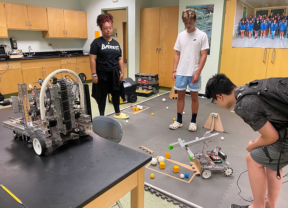 High school students spend summer learning robotics through NUWC Division Newport educational programs