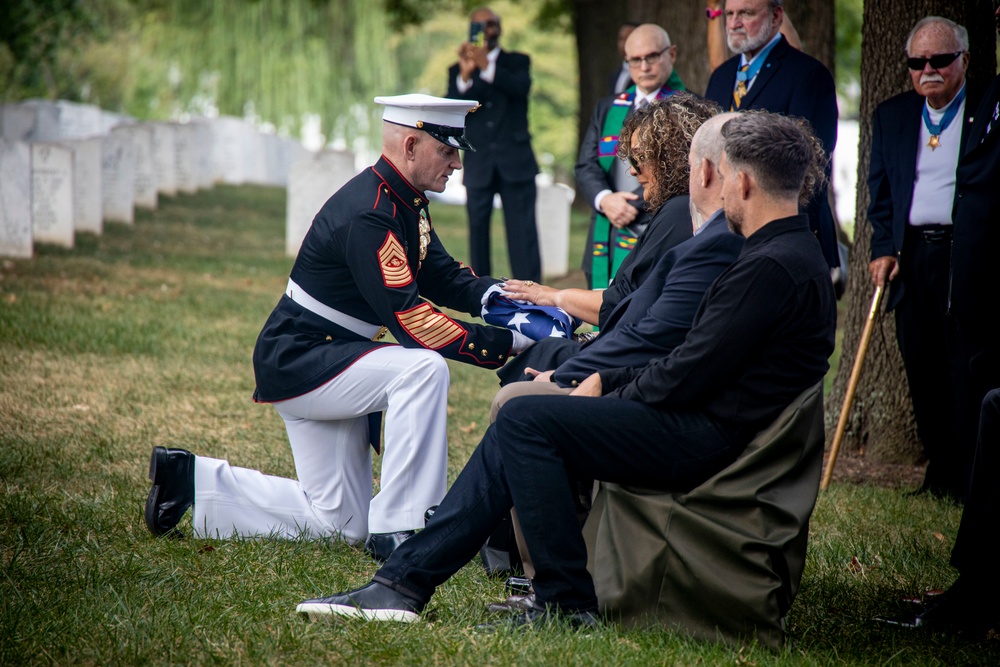 Barracks Marines paid their final respects to Sgt. Maj. John L. Canley during a full honors funeral at Arlington National Cemetery