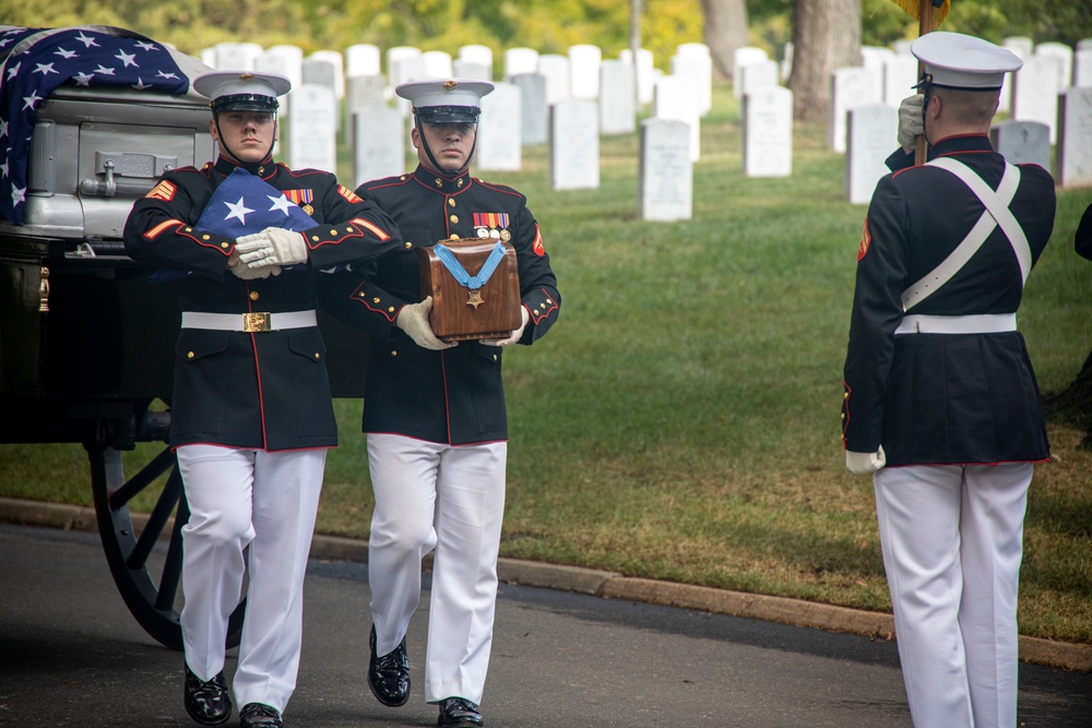 Earlier today, Barracks Marines paid their final respects to Sgt. Maj. John L. Canley during a full honors funeral at Arlington National Cemetery