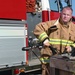 908 CES firefighters conduct annually required structure fire training