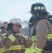 908 CES firefighters conduct annually required structure fire training