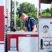 908 CES firefighters conduct annually required structure fire training