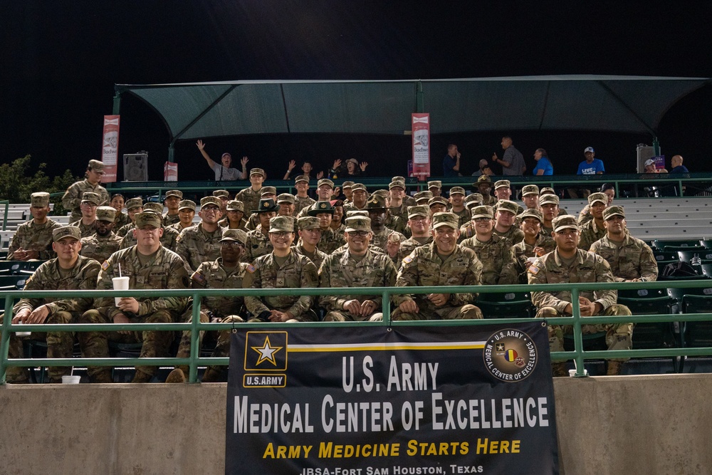 Military appreciation night at Wolff Stadium