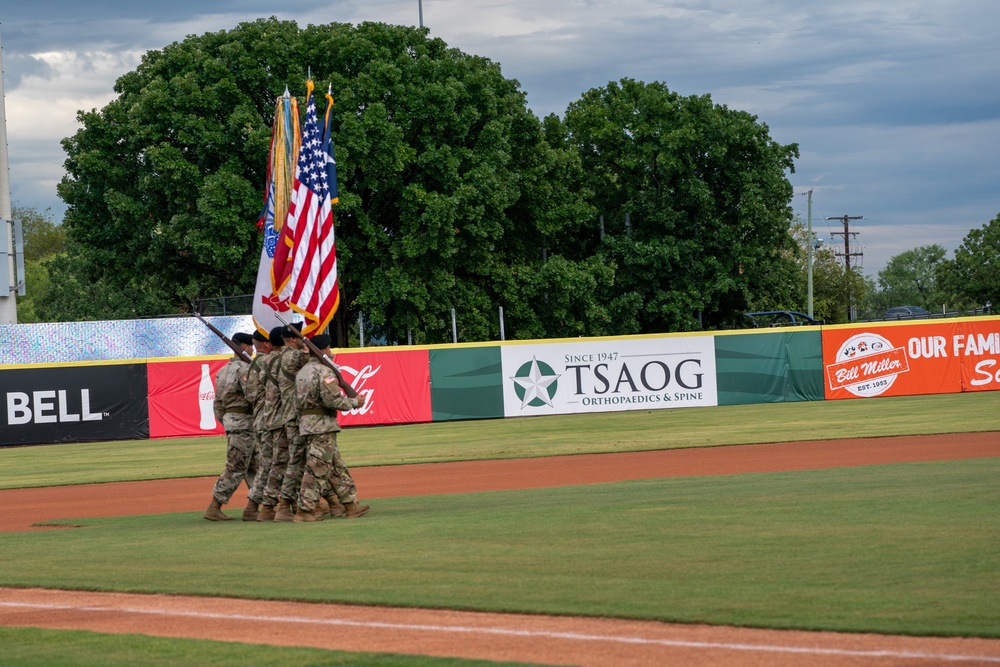 Military appreciation night at Wolff Stadium