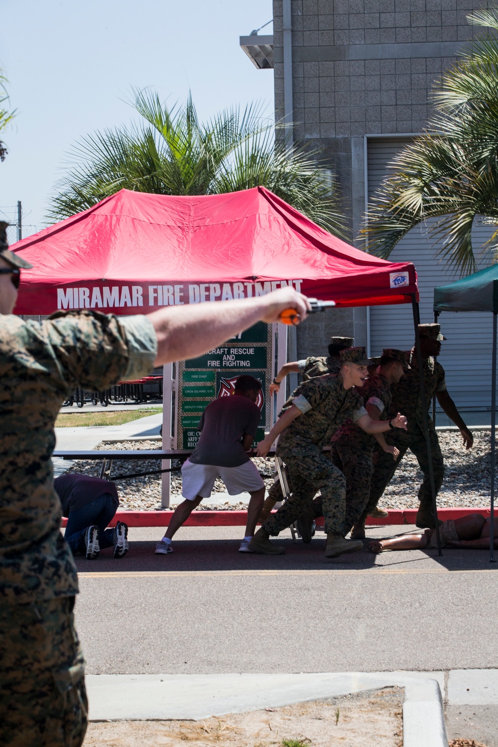 Active shooter drill on MCAS Miramar