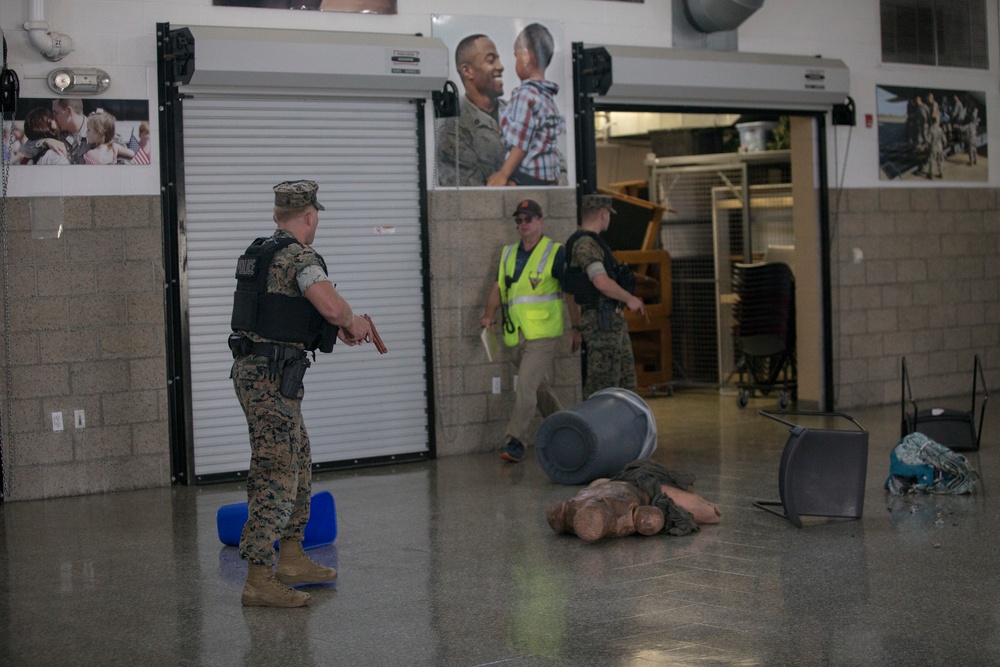 Active shooter drill on MCAS Miramar