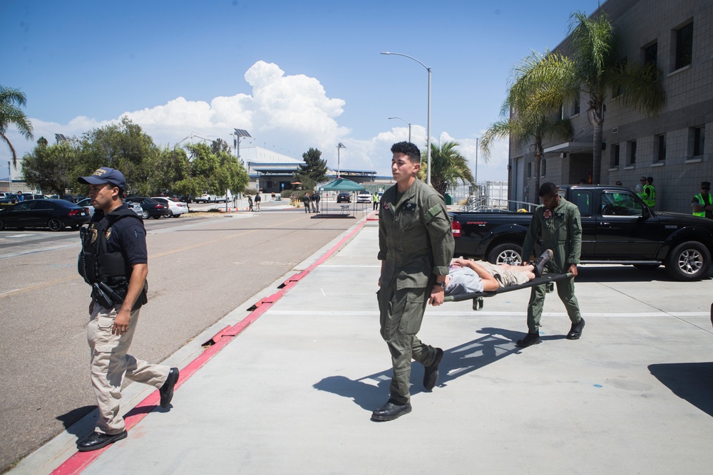 Active shooter drill on MCAS Miramar