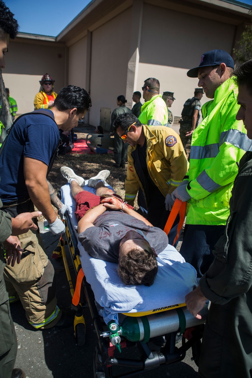 Active shooter drill on MCAS Miramar