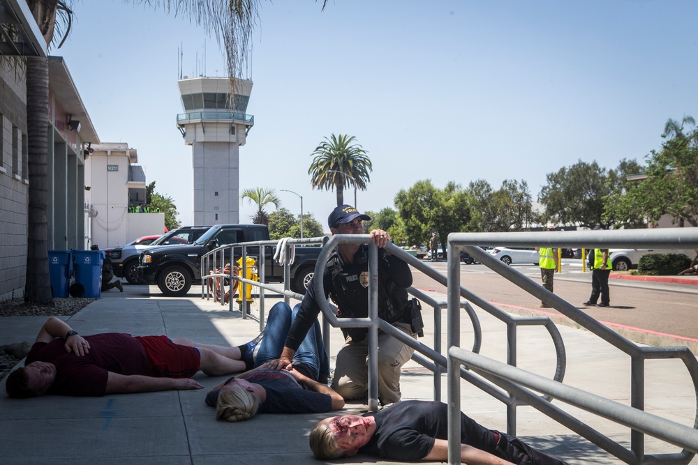 Active shooter drill on MCAS Miramar