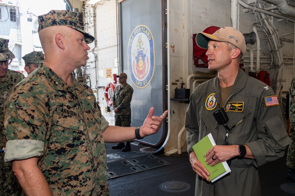 OPNAV 95 Visits USS Portland (LPD 27)