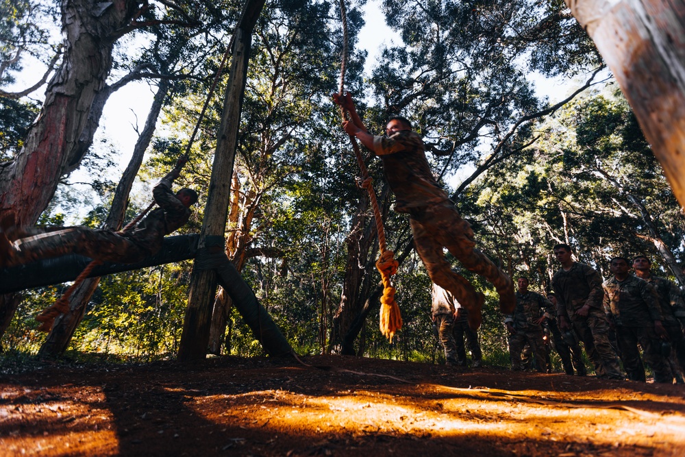 Ranger hopefuls build confidence on Lightning Academy obstacle course