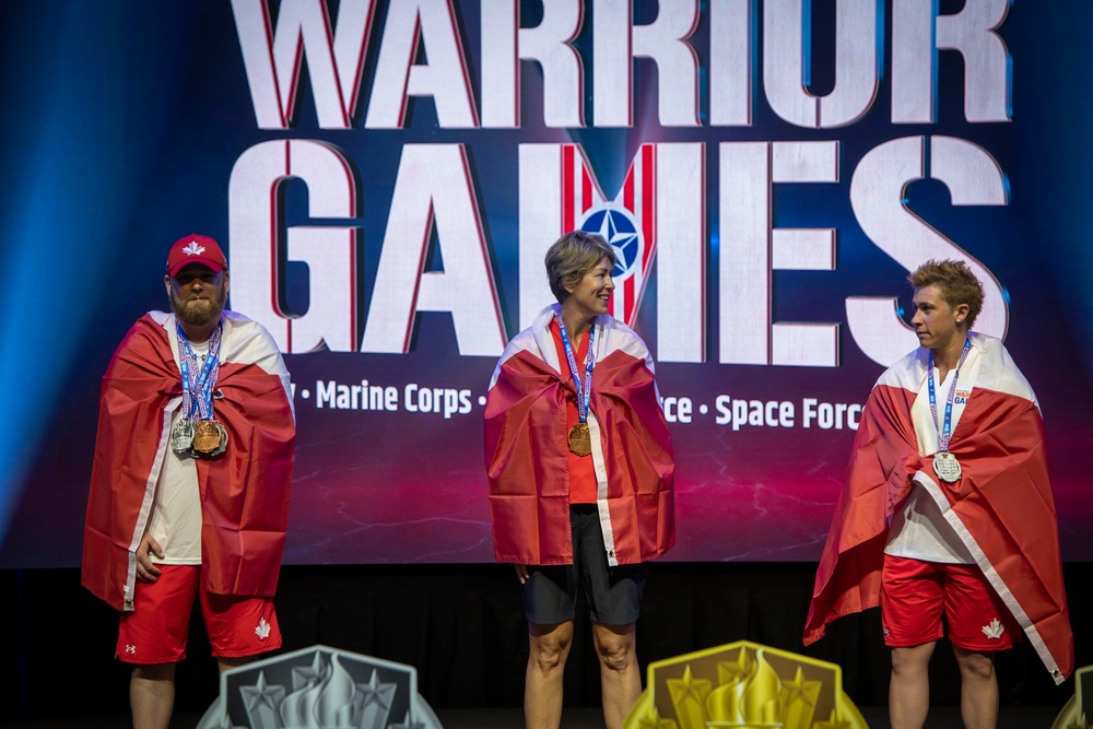 2022 DoD Warrior Games Track Medaling Ceremony