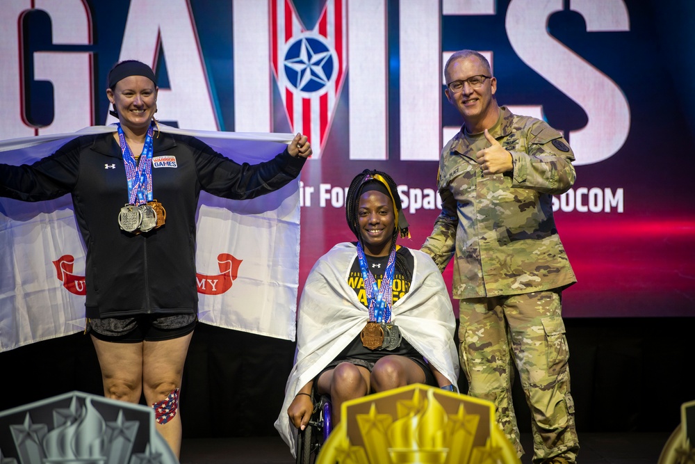 2022 DoD Warrior Games Track Medaling Ceremony