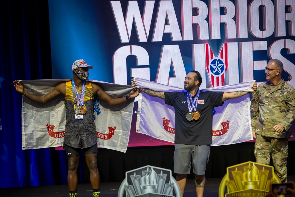 2022 DoD Warrior Games Track Medaling Ceremony