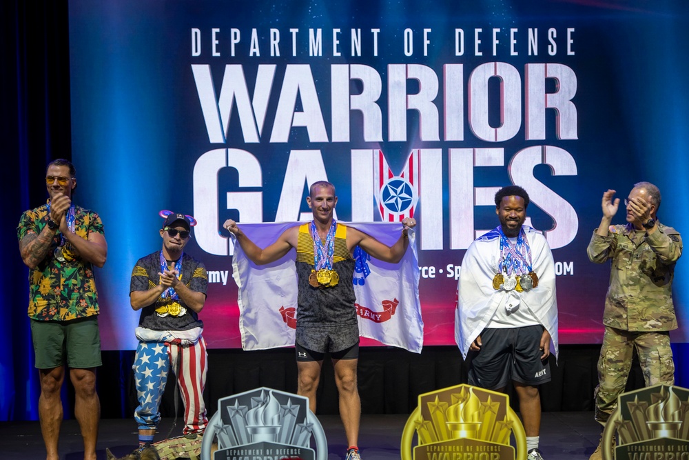 2022 DoD Warrior Games Track Medaling Ceremony