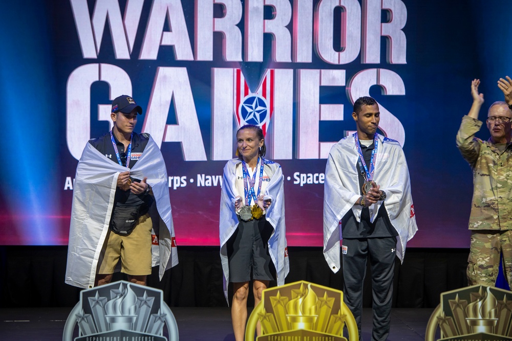 2022 DoD Warrior Games Track Medaling Ceremony