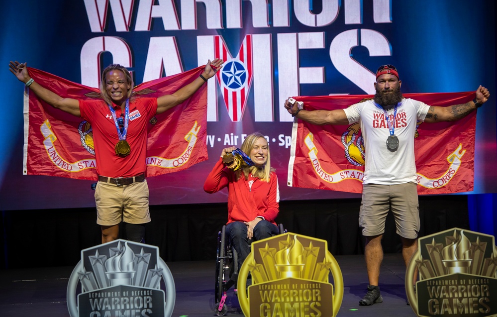 2022 DoD Warrior Games Track Medaling Ceremony