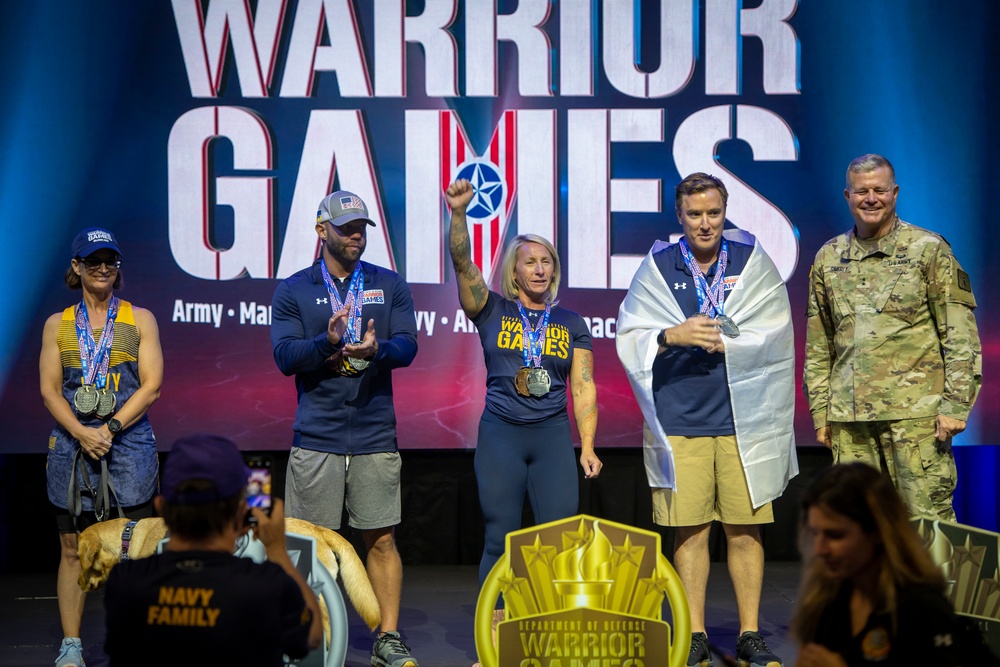 2022 DoD Warrior Games Track Medaling Ceremony