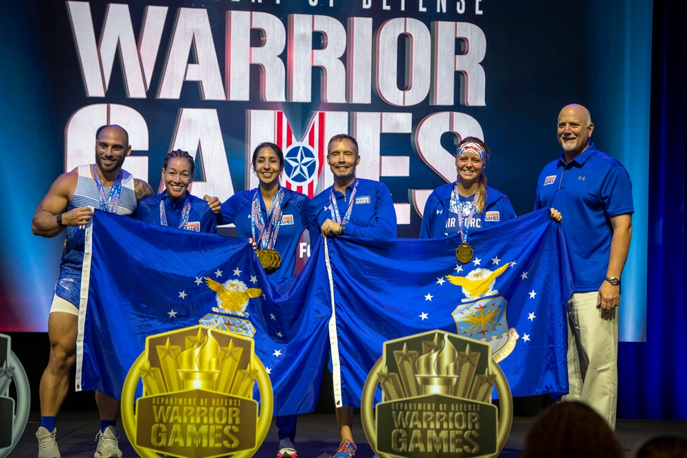 2022 DoD Warrior Games Track Medaling Ceremony