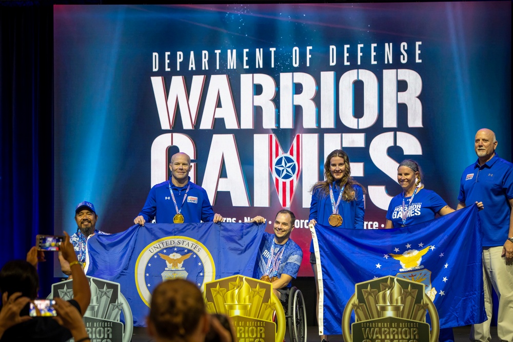 2022 DoD Warrior Games Track Medaling Ceremony