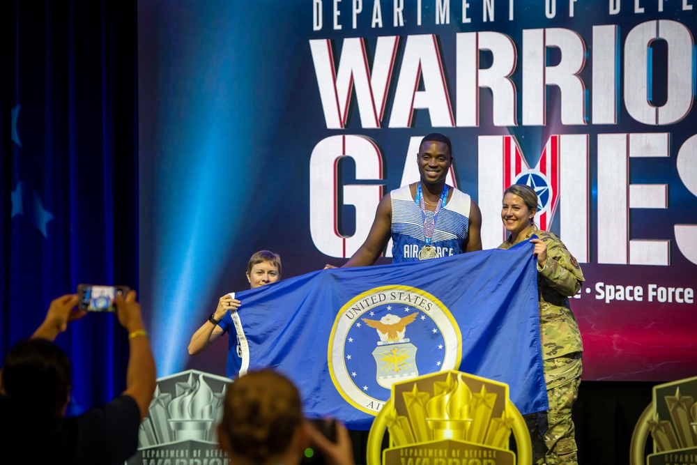 2022 DoD Warrior Games Track Medaling Ceremony