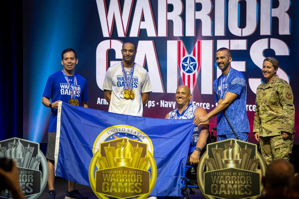 2022 DoD Warrior Games Track Medaling Ceremony