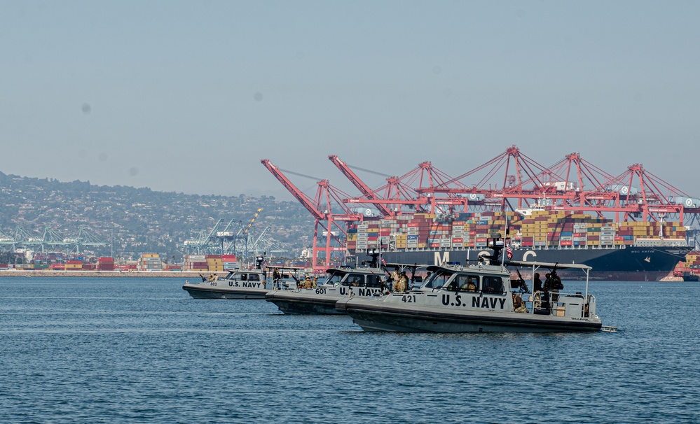 MSRON 11 Conducts Seaward Continuum of Force (SCOF) dynamic drills as part of MESF BU Advance-Course in Long Beach