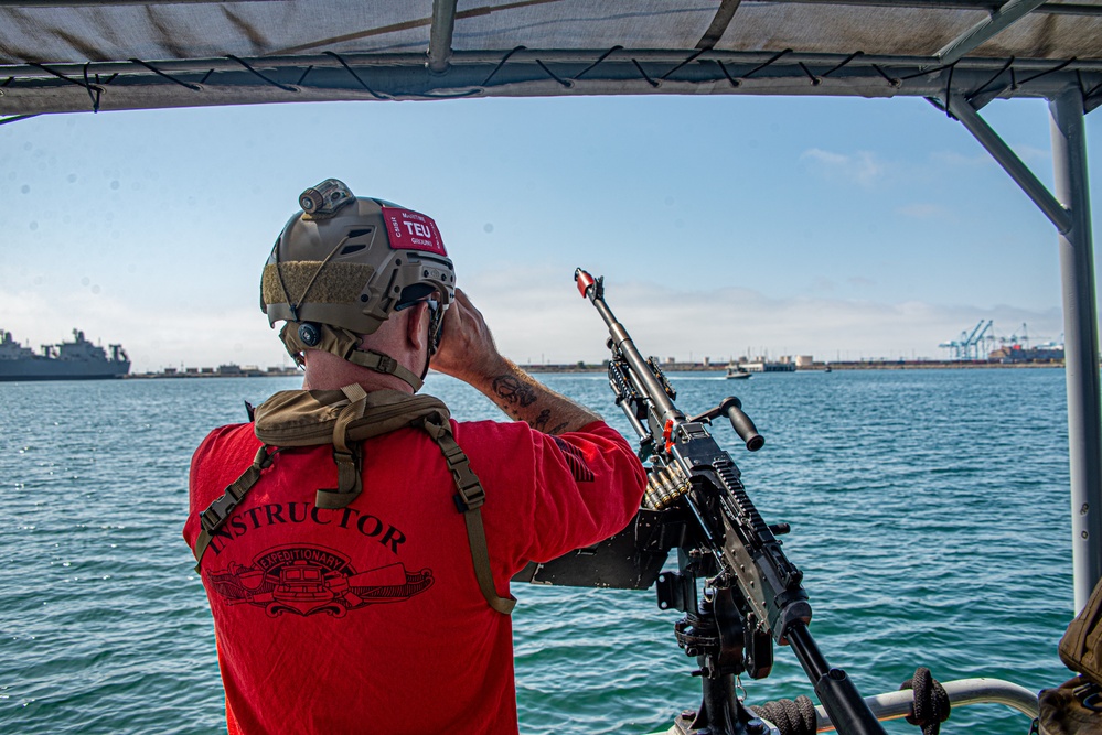 MSRON 11 Conducts Seaward Continuum of Force (SCOF) dynamic drills as part of MESF BU Advance-Course in Long Beach