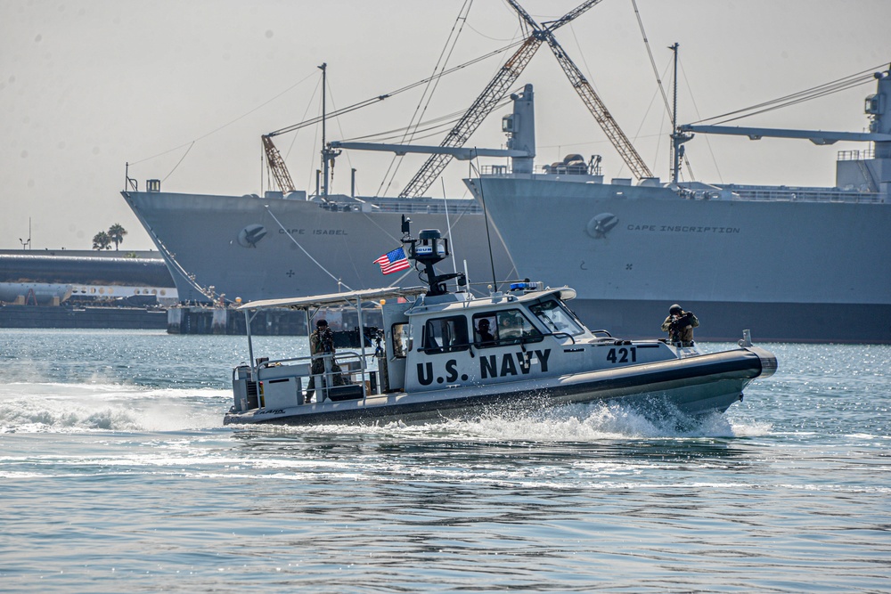 MSRON 11 Conducts Seaward Continuum of Force (SCOF) dynamic drills as part of MESF BU Advance-Course in Long Beach