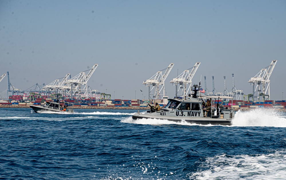 MSRON 11 Conducts Seaward Continuum of Force (SCOF) dynamic drills as part of MESF BU Advance-Course in Long Beach