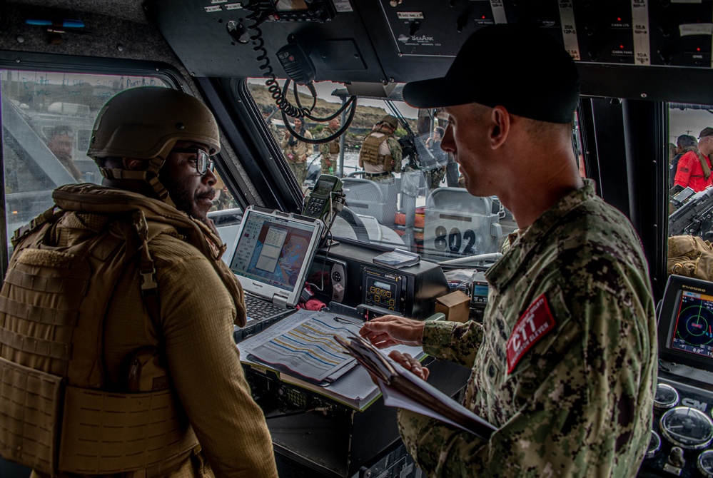 MSRON 11 Conducts Seaward Continuum of Force (SCOF) dynamic drills as part of MESF BU Advance-Course in Long Beach