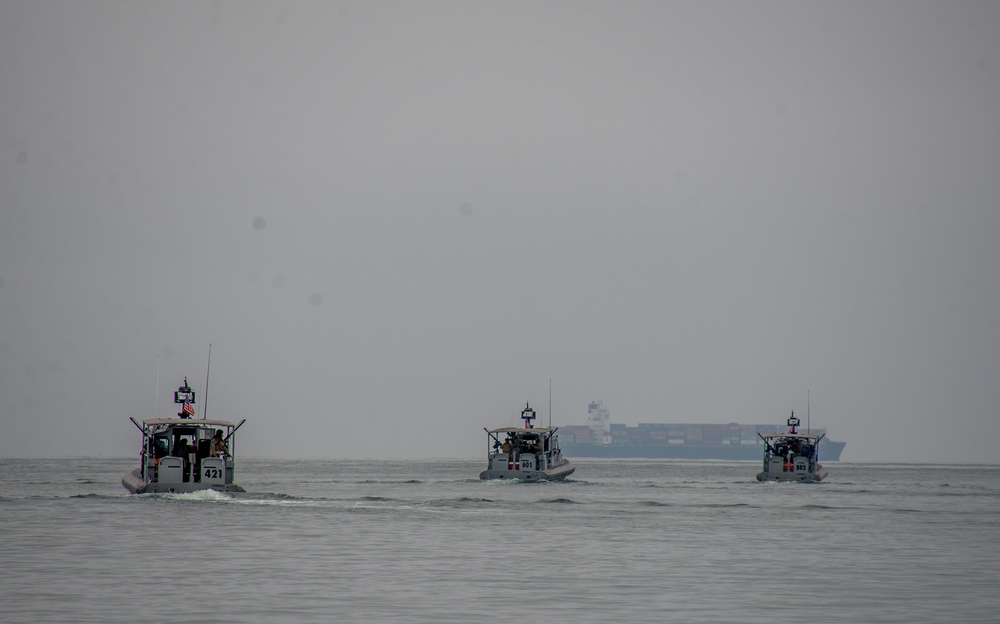 MSRON 11 Conducts Seaward Continuum of Force (SCOF) dynamic drills as part of MESF BU Advance-Course in Long Beach