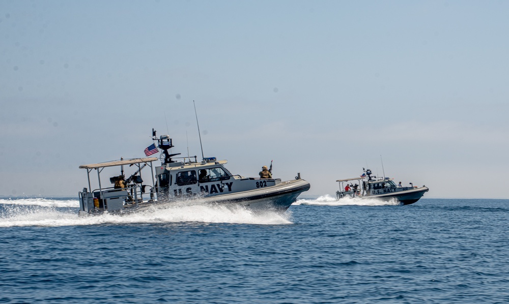 MSRON 11 Conducts Seaward Continuum of Force (SCOF) dynamic drills as part of MESF BU Advanced-Course in Long Beach