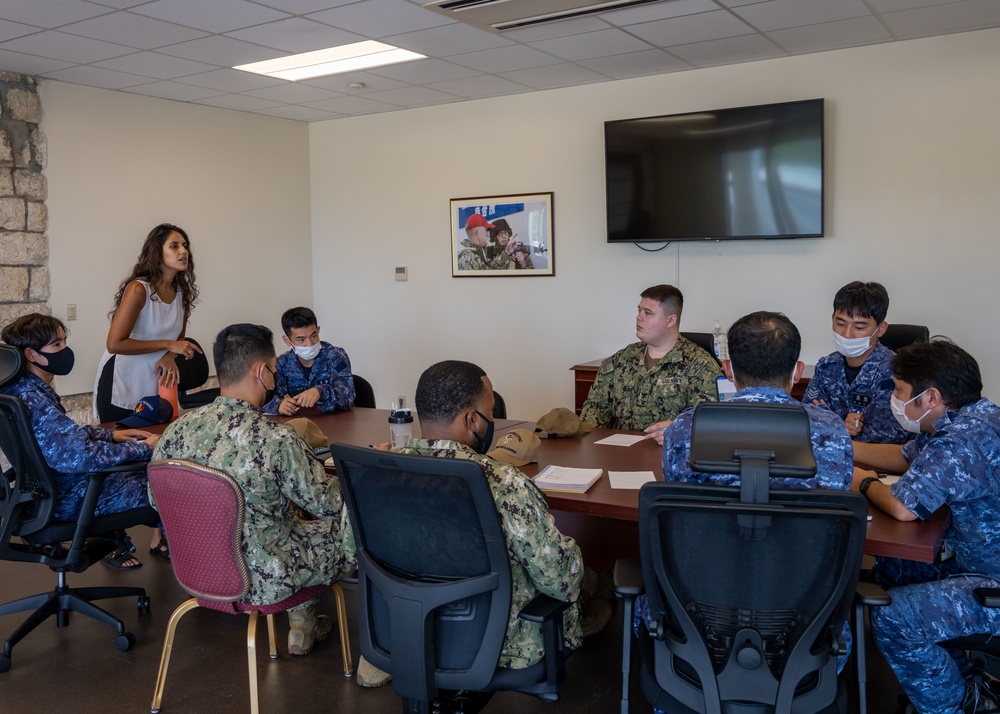 Japanese and U.S. Sailors Exchange Language and Culture