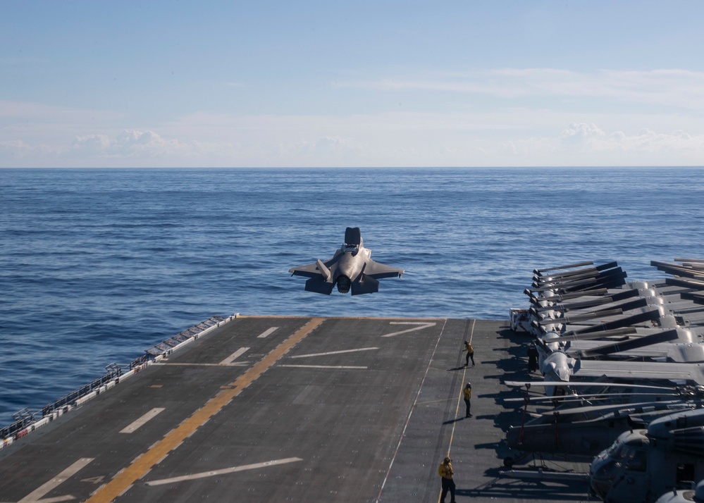 USS Tripoli Flight Operations