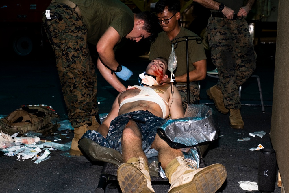 Marines with 31st MEU practice TCCC Underway