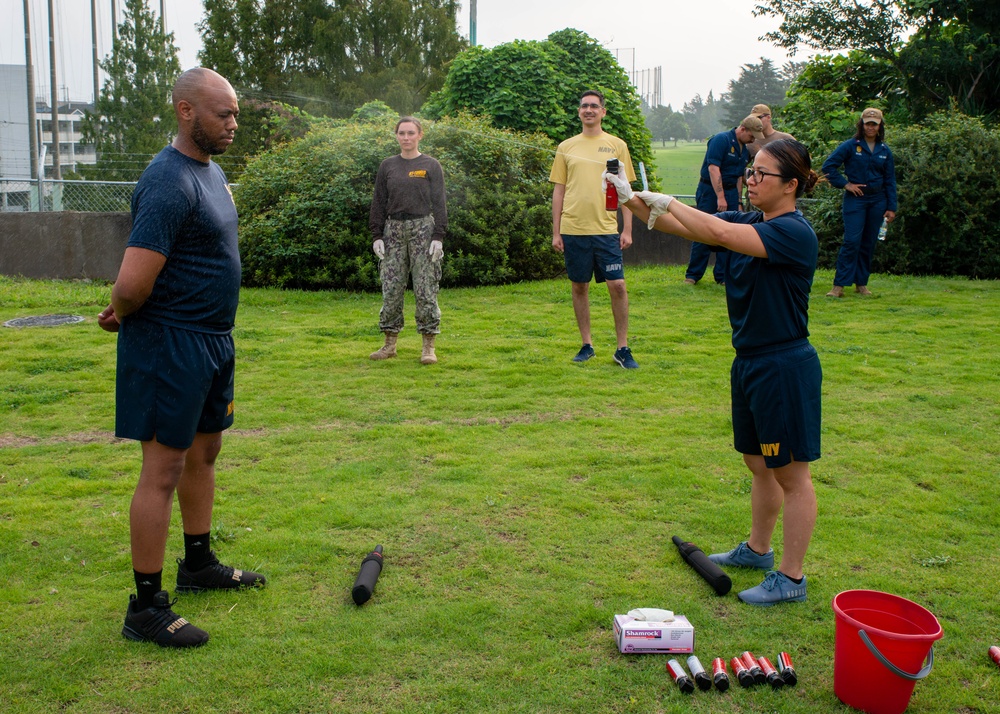 NAF Atsugi Auxiliary Security Forces OC Spray Training Exercise