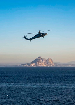 George H.W. Bush Carrier Strike Group Transits the Strait of Gibraltar