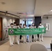 Pyeongtaek University Nurses pose with the banner for the 1st BDAACH-PTU Nursing Shadowing Program on Camp Humphreys