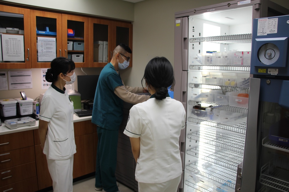 Nursing Students shown BDAACH equipment