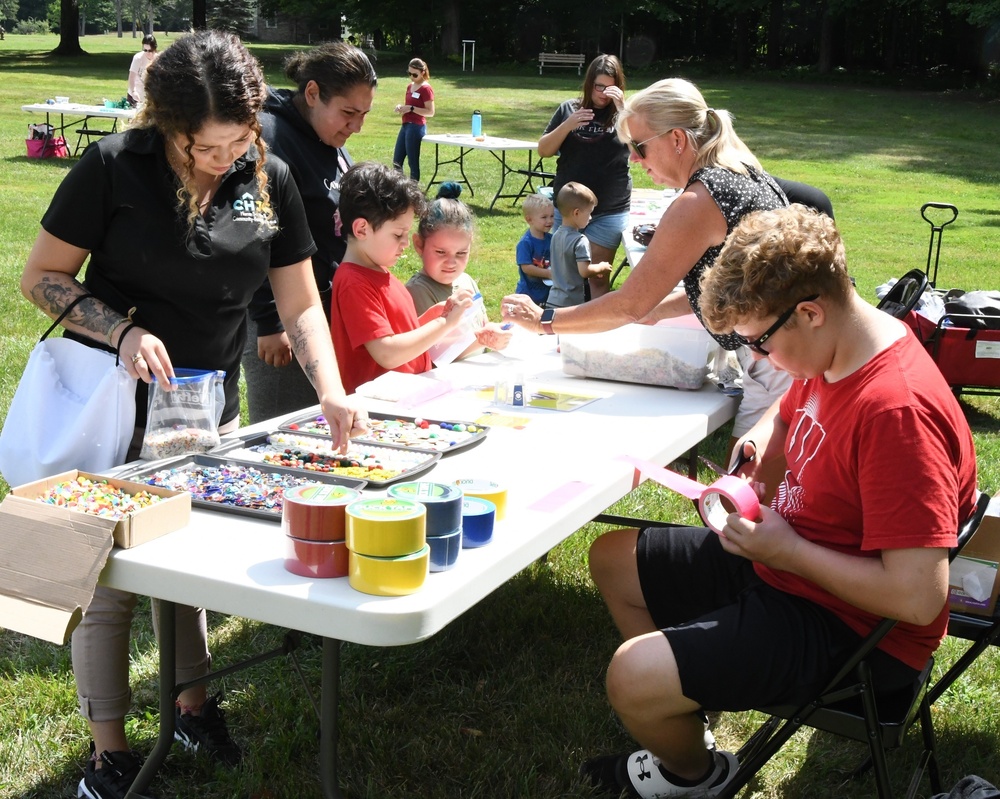 Fort Drum families relax while enjoying stress management activities at Chillfest