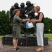 Madame Schill visits Camp Lejeune