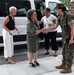 Madame Schill visits Camp Lejeune