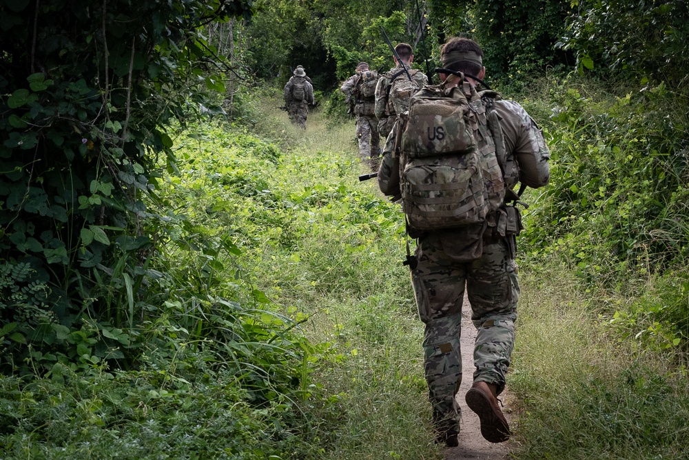 Task Force Red Dragon scouts conduct presence patrol in Kenya