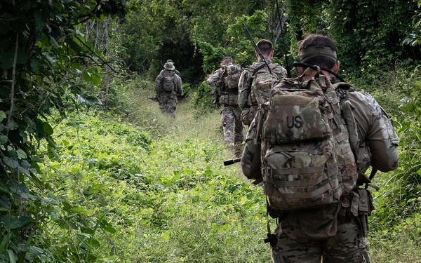 Task Force Red Dragon scouts conduct presence patrol in Kenya