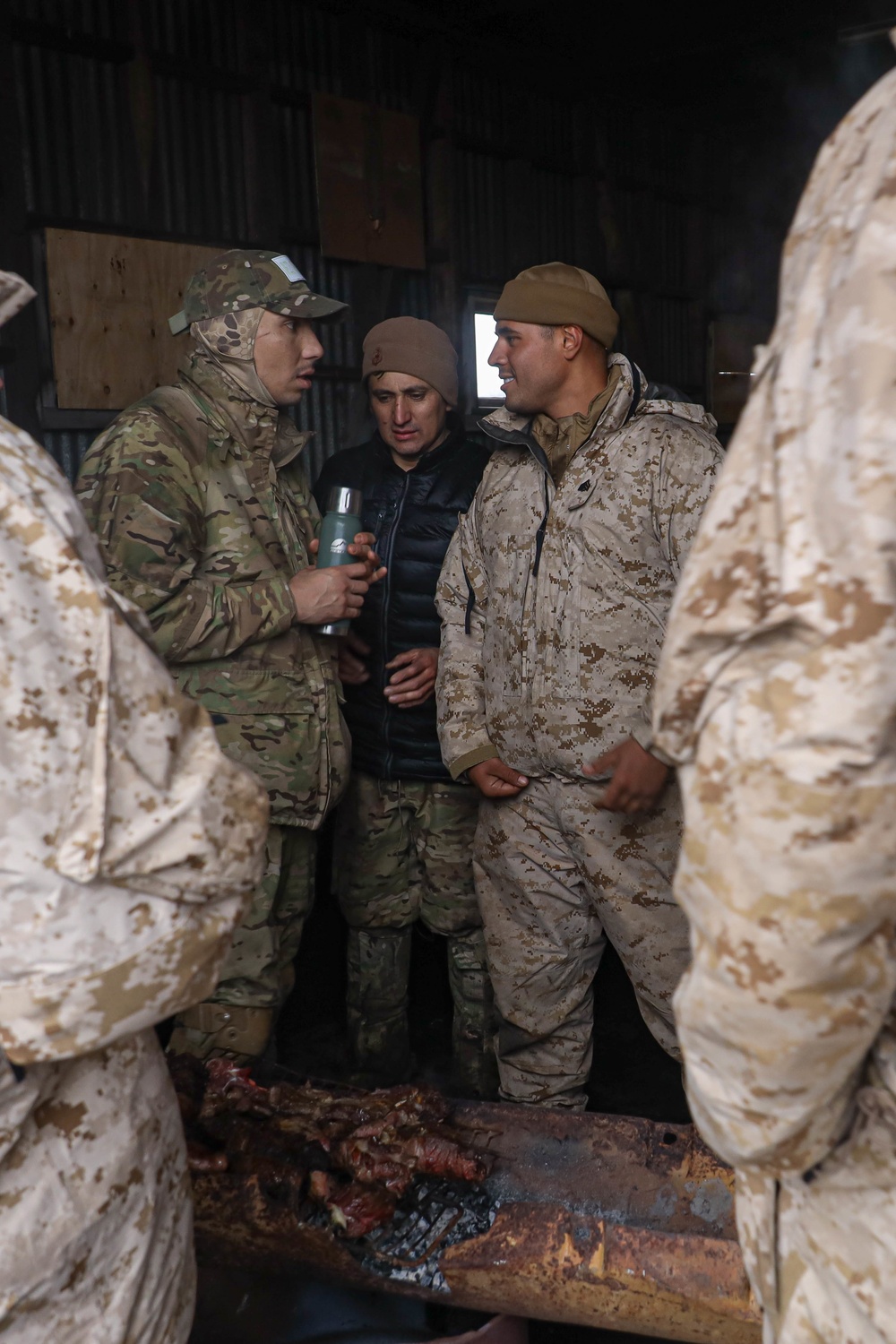 Chile Cold Weather Training: Marines bond over Food