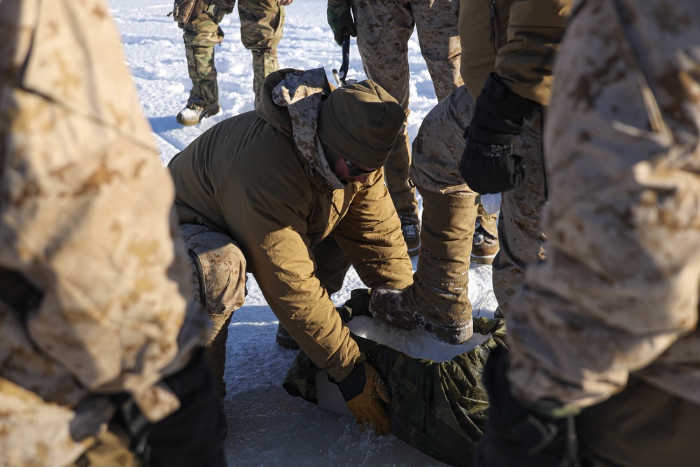 Chile Cold Weather Training: Marines learn to build Igloo Structures