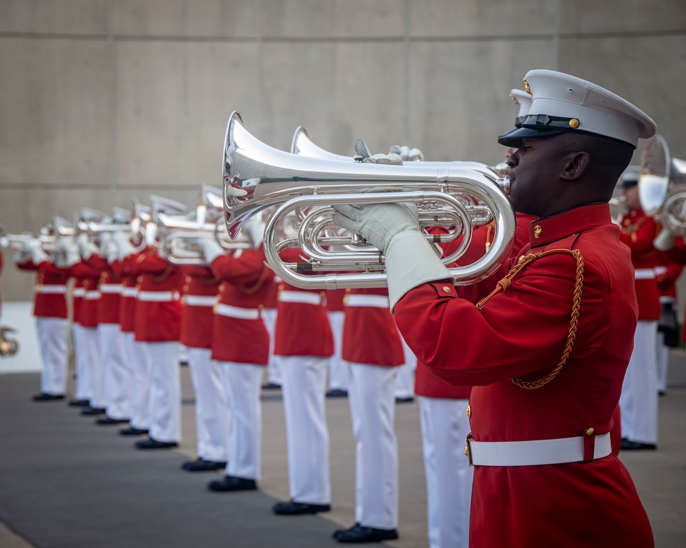 “The Commandant’s Own”, U.S. Marine Drum and Bugle Corps, had the distinguished honor of performing at the National Museum of the Marine Corps